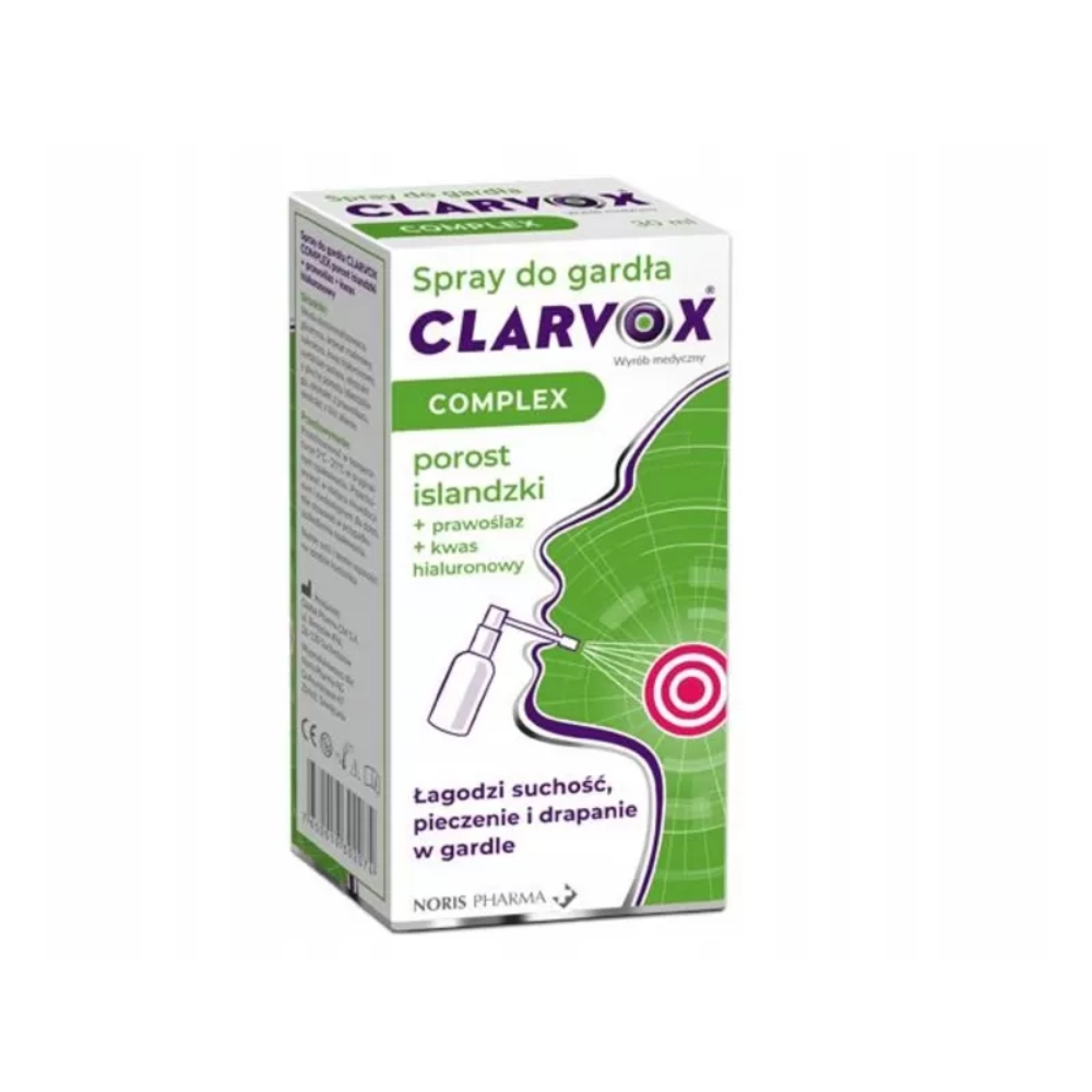 Clarvox complex, spray na drapanie gardle, 30 ml