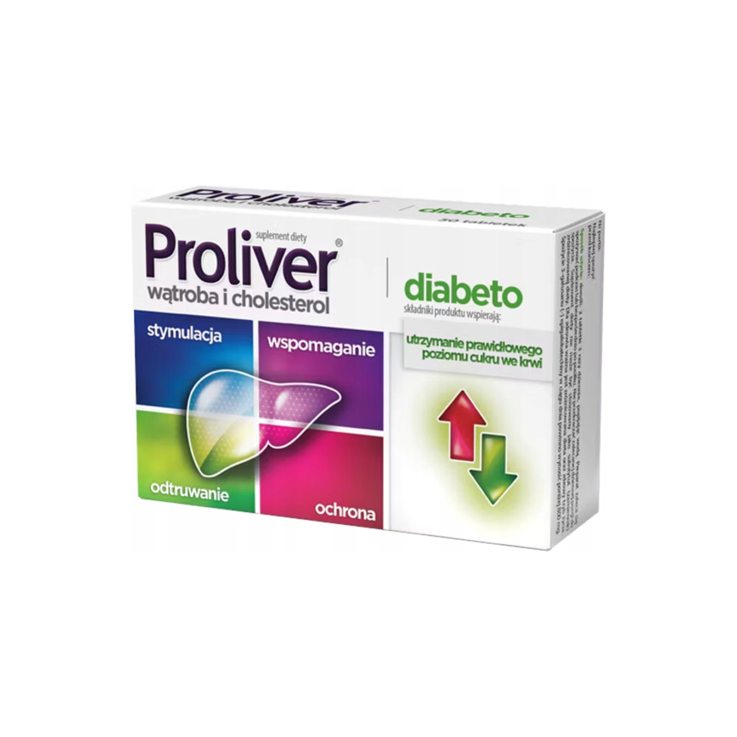 Proliver, diabeto, 30 tabletek