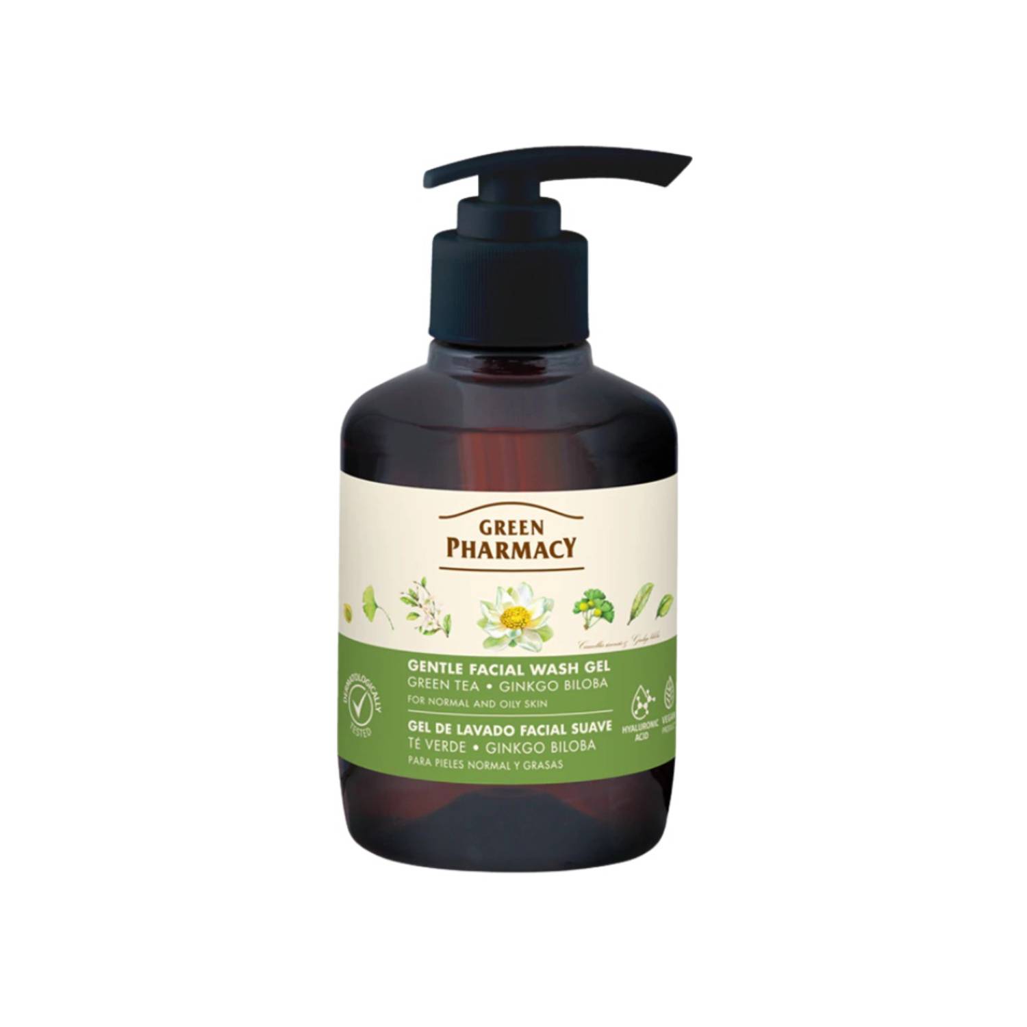Green pharmacy - żel do twarzy zielona herbata i ginkgo biloba, skóra mieszana, 270ml