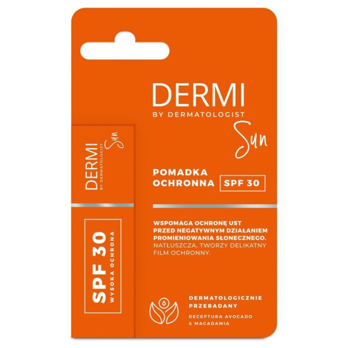 Dermi sun, pomadka ochronna spf 30, 1 sztuka