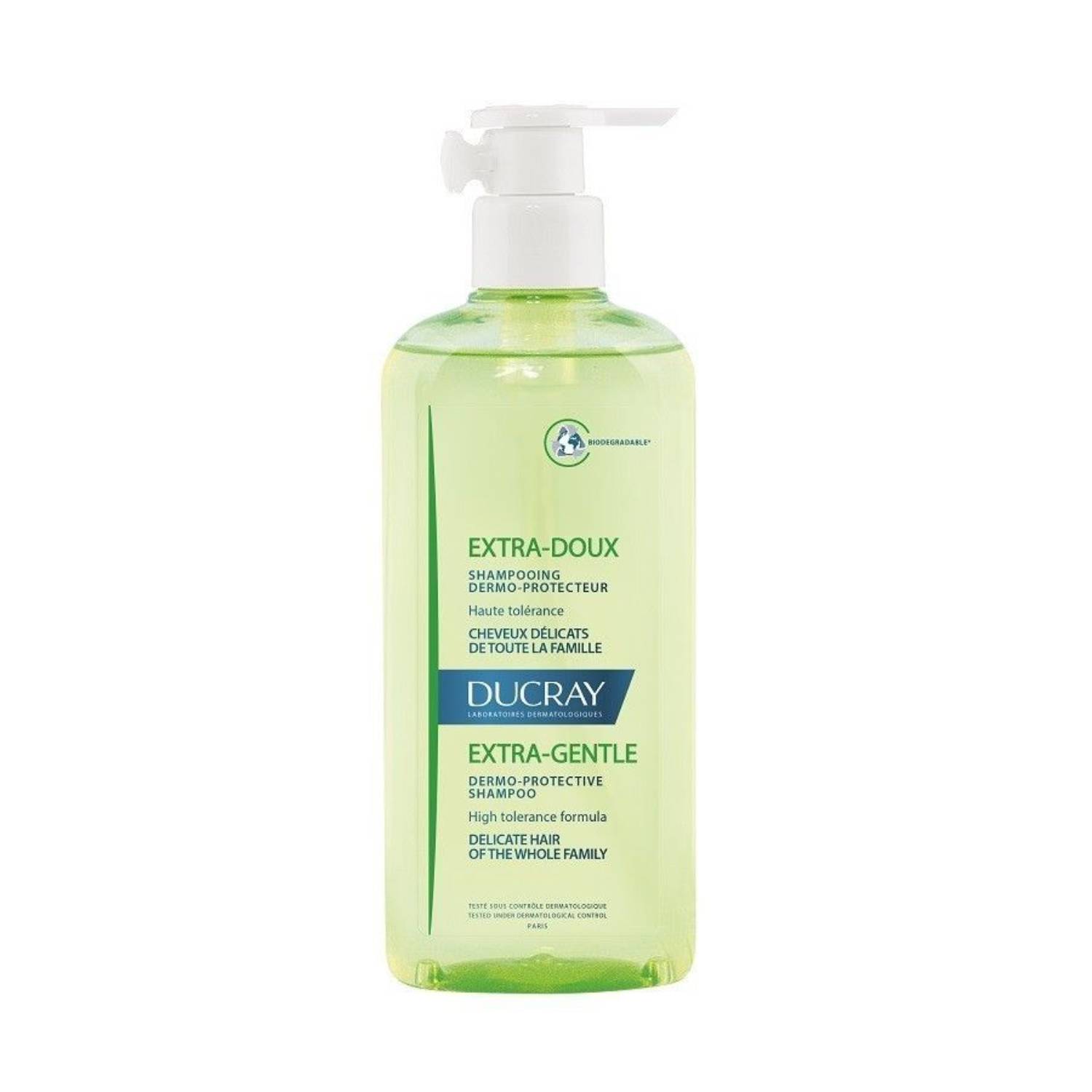 Ducray extra doux - łagodny szampon nawilżający do częstego stosowania, 400 ml