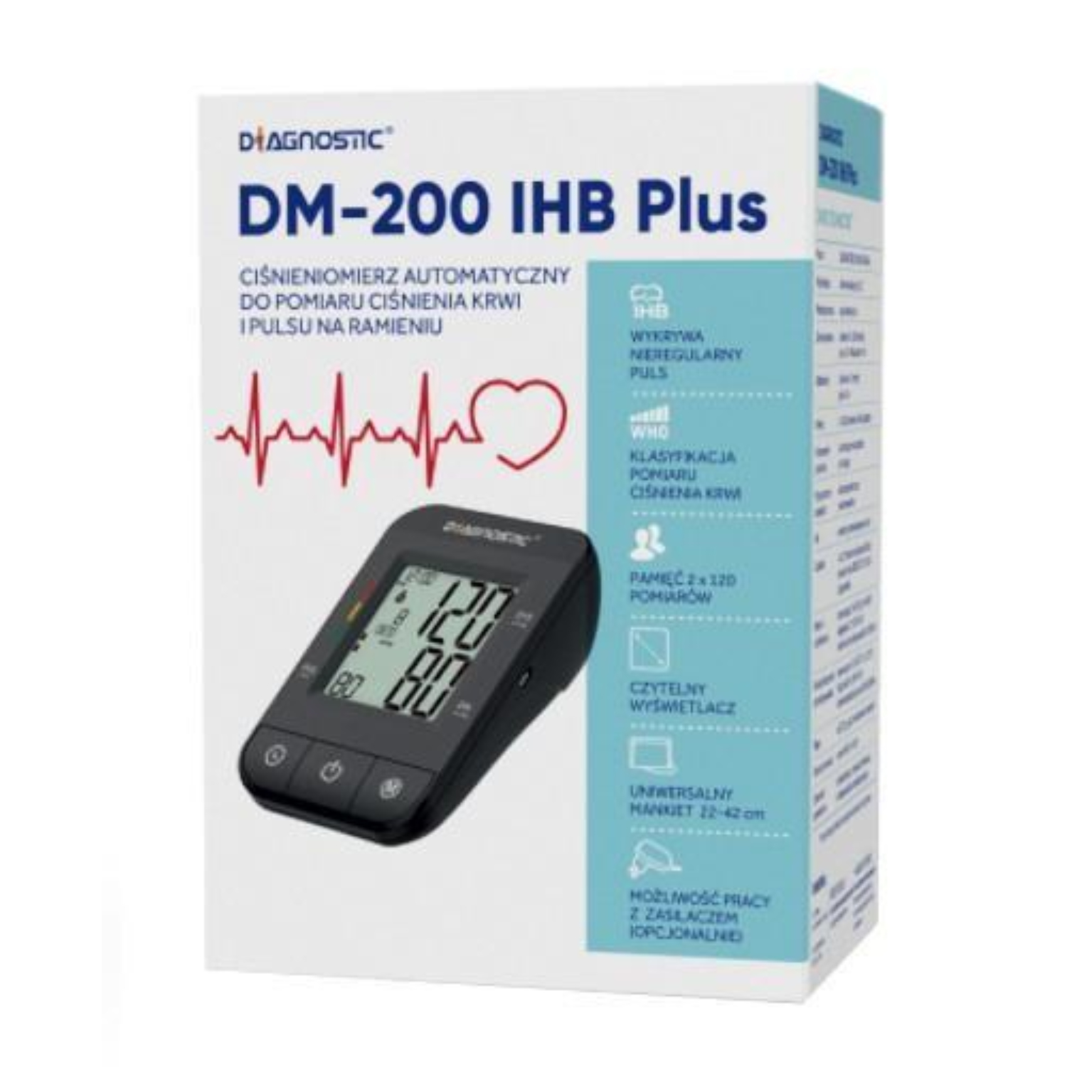 Diagnostic dm-200 ihb plus - ciśnieniomierz automatyczny, 1 sztuka