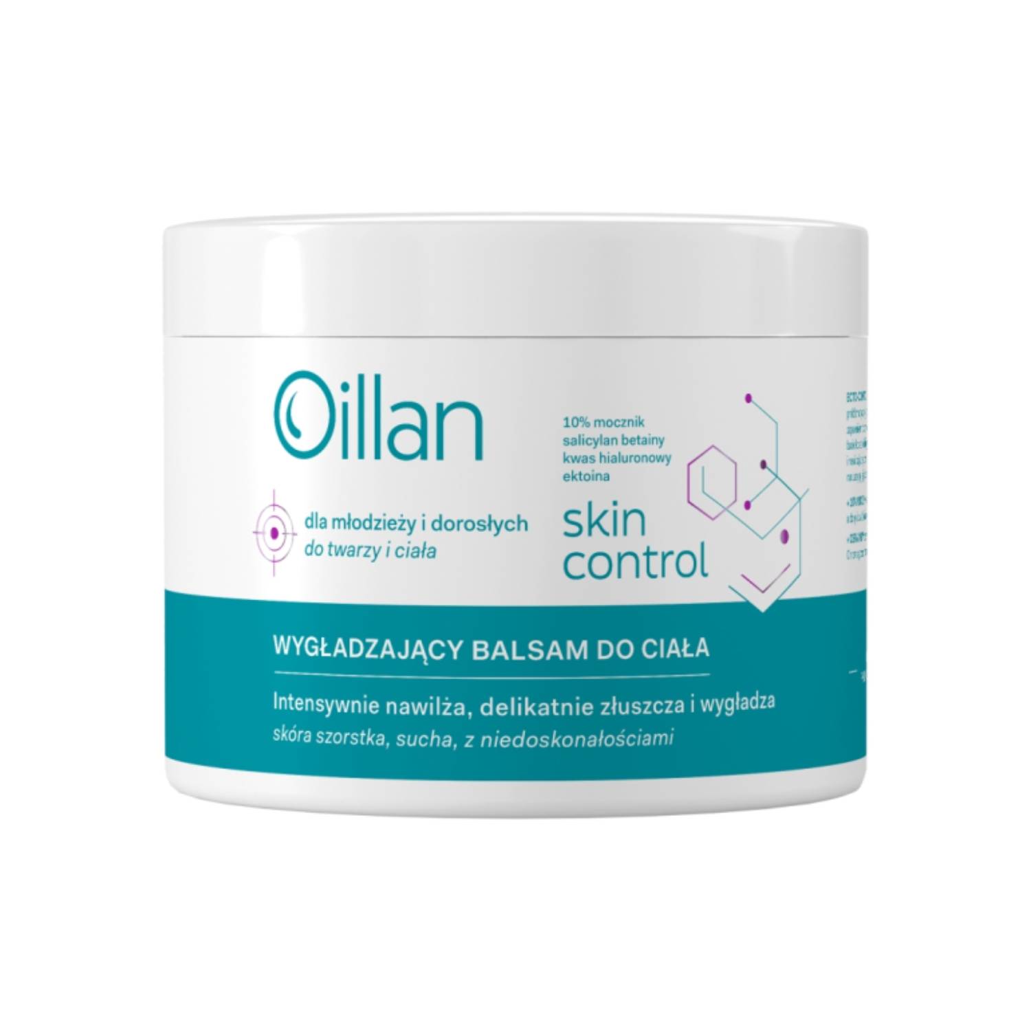 Oillan skin control - wygładzający balsam nawilżający do ciała i twarzy z 10% mocznikiem, 500 ml