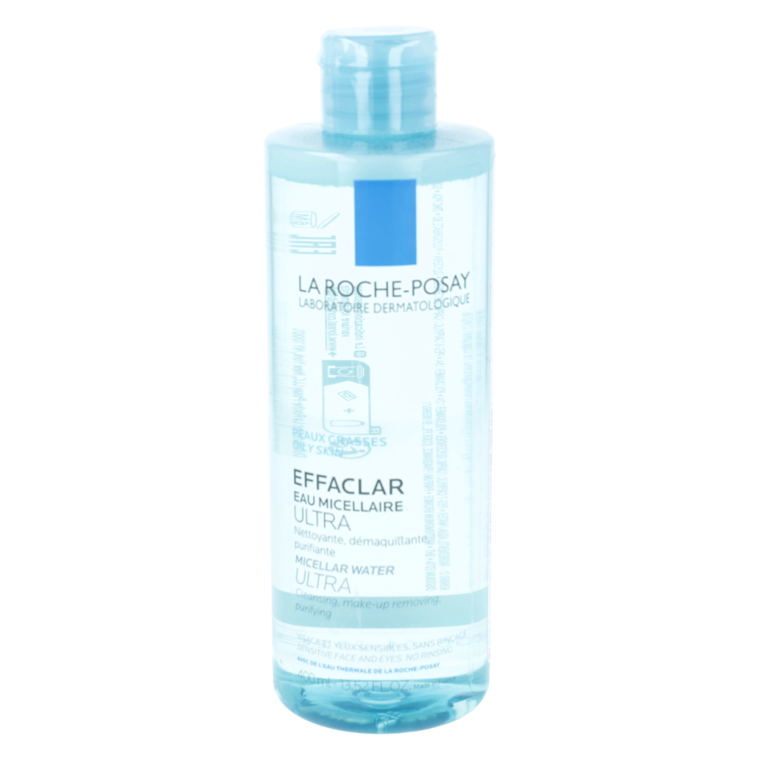 La roche-posay effaclar ultra - woda micelarna, oczyszczająca do skóry tłustej, wrażliwej i skłonnej do trądziku, 400 ml