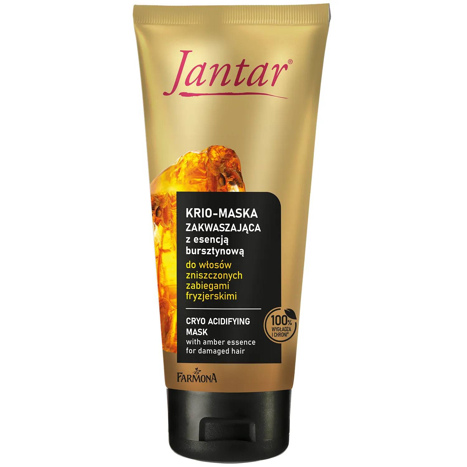 Farmona jantar - krio-maska zakwaszająca z esencją bursztynową, włosy zniszczone zabiegami fryzjerskimi, 200 ml