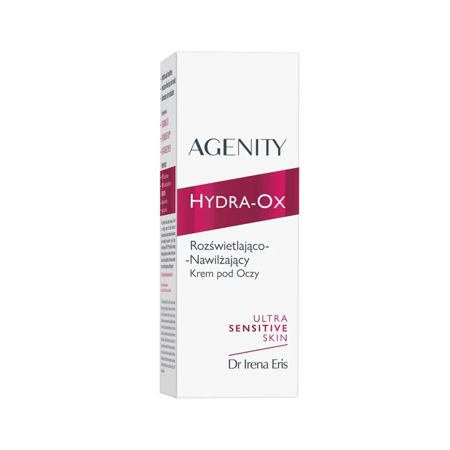 Agenity hydra-ox - krem pod oczy rozświetlająco-nawilżający, 15 ml