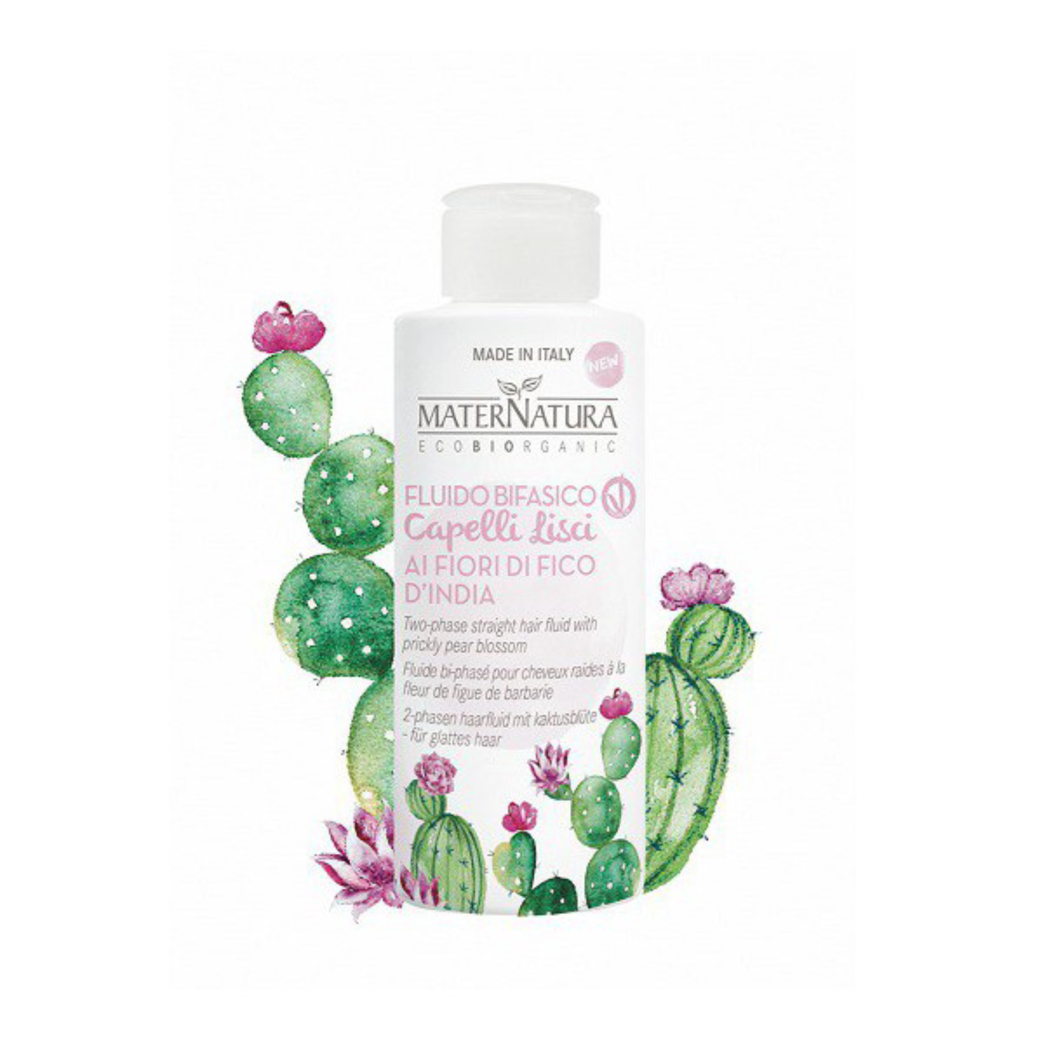 Maternatura - dwufazowy płyn wygładzający do włosów prostych, z kwiatem opuncji, 50 ml (data ważności: 21.03.2026)