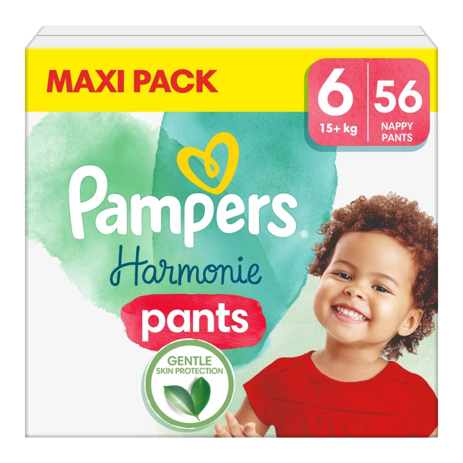 Pampers harmonie pants - pieluchomajtki, rozmiar 6, 15+kg , 56 sztuk (data ważności: 13.02.2026)