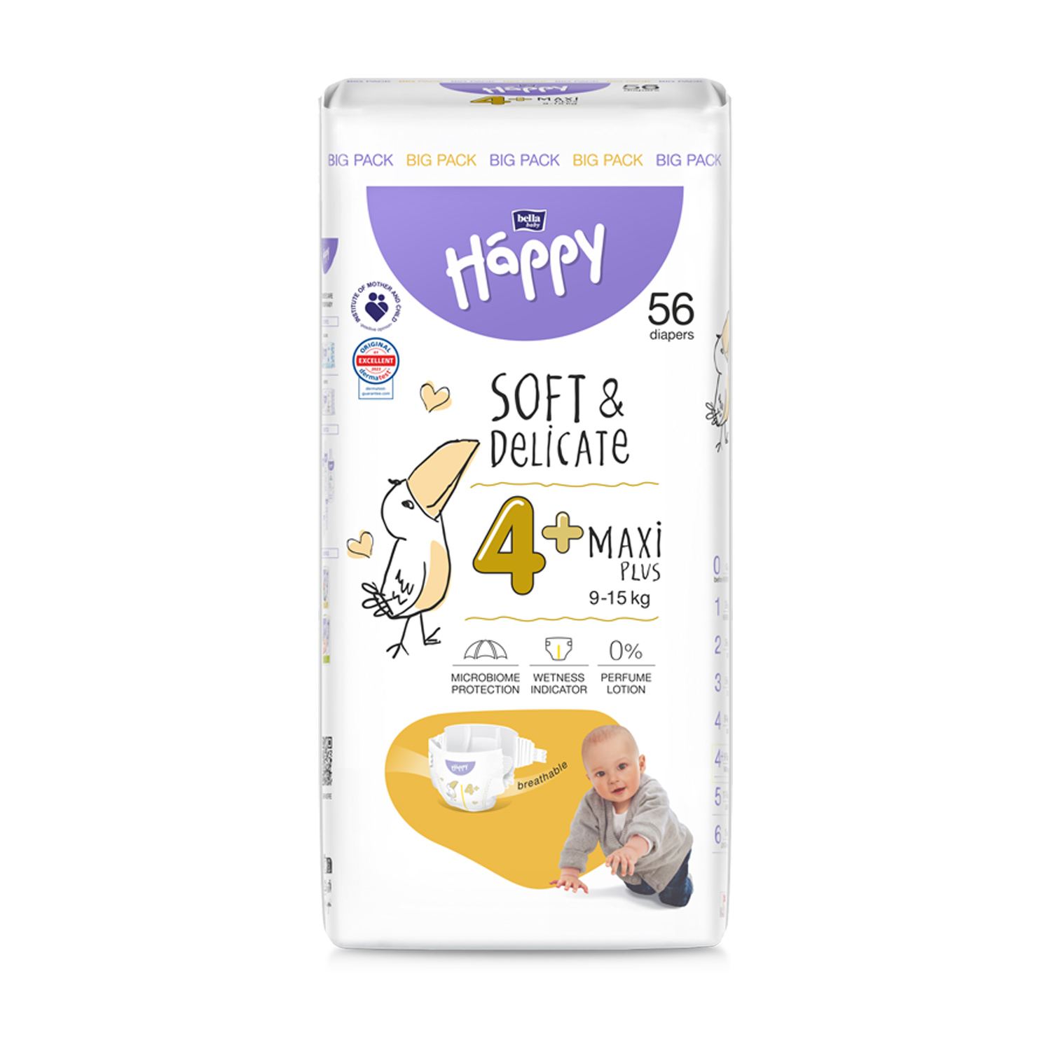 Bella baby happy - pieluchy maxi 4+, 9-15 kg, 40 sztuk