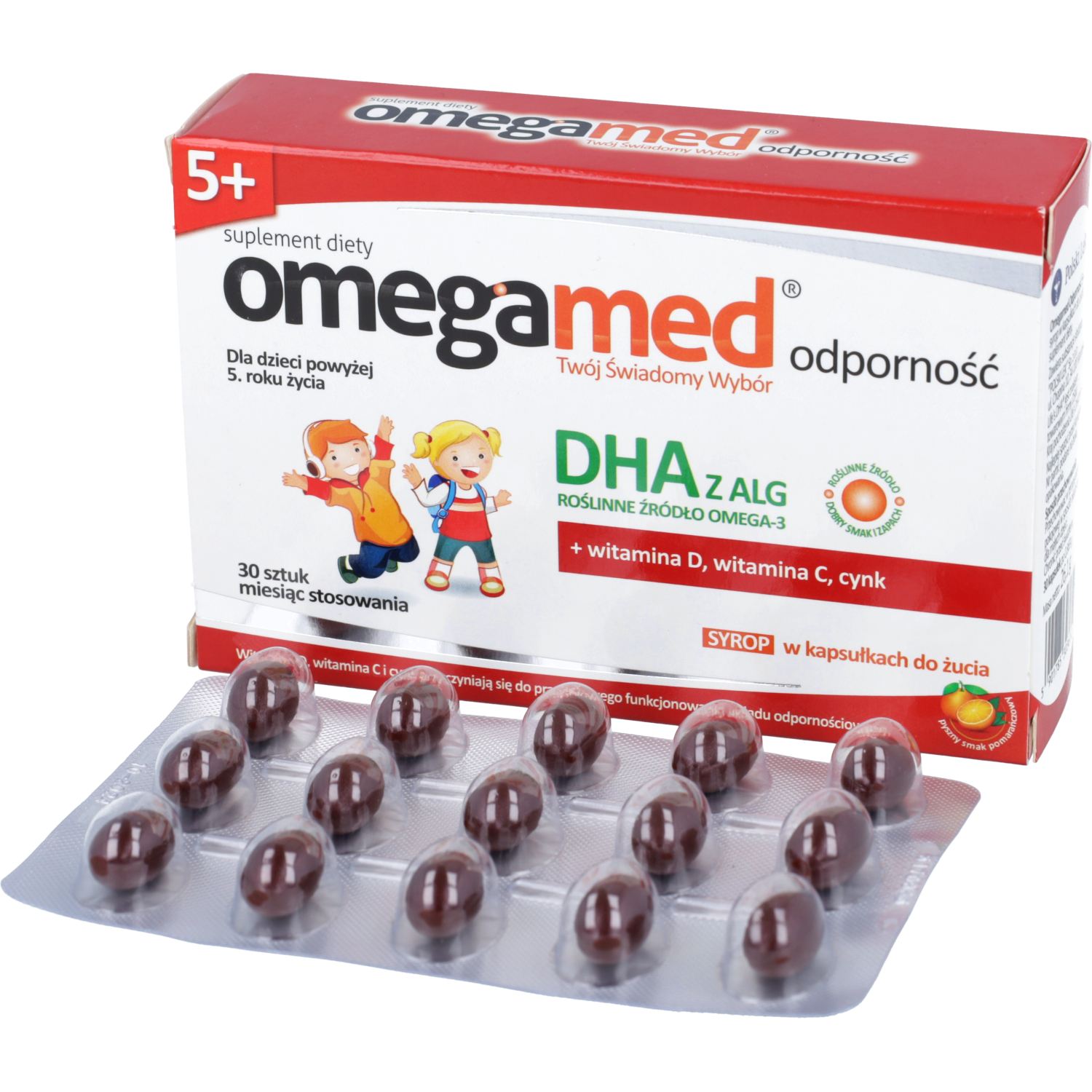 Omegamed odporność 5+, 30 kapsułek do żucia