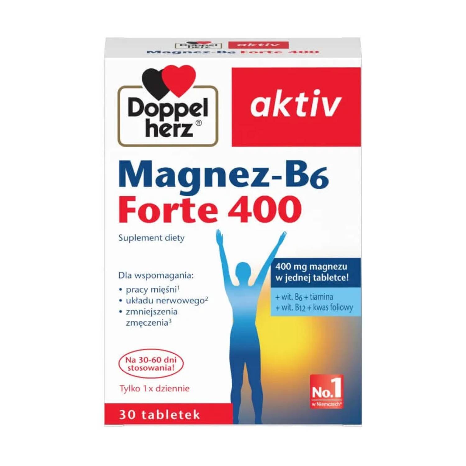 Doppelherz aktiv magnez-b6 forte 400, 30 tabletek