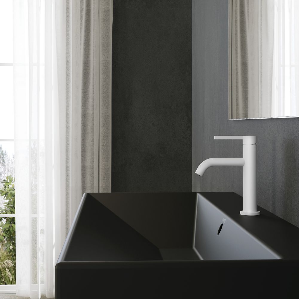 Kludi Resa umywalka z korkiem 101x50 cm prostokątna meblowa-nablatowa czarny mat 59WW10139