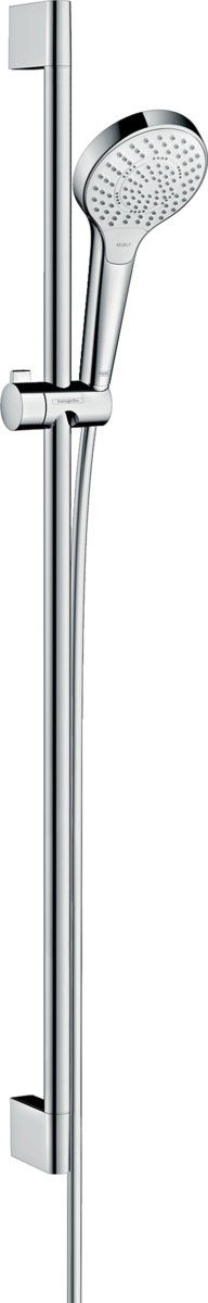 Hansgrohe Croma Select S EcoSmart zestaw prysznicowy ścienny biały/chrom 26571400