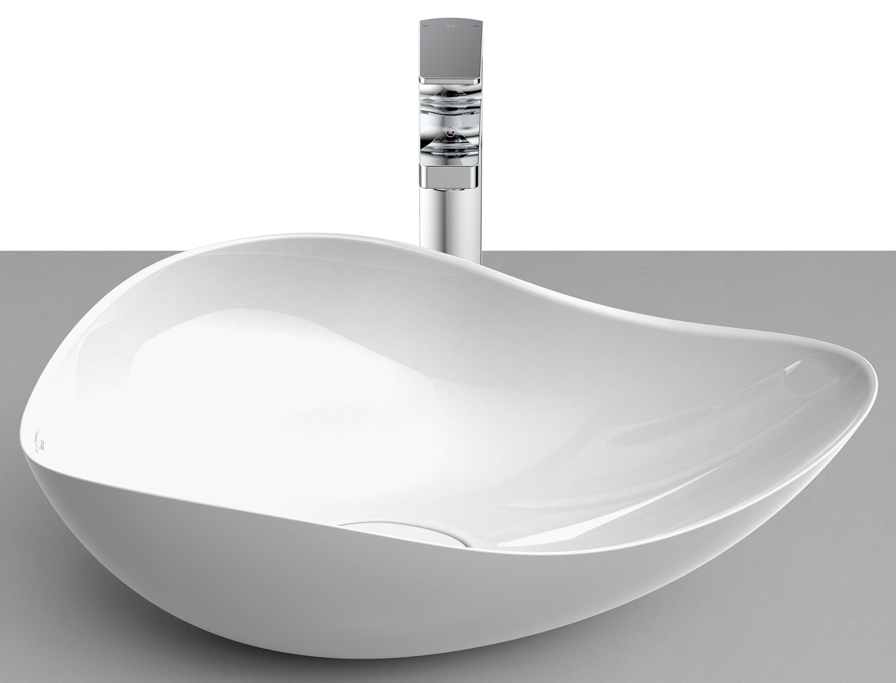 Roca Ohtake umywalka 55x38,5 cm nablatowa biała A327A13S00 - Wysyłka w 24h