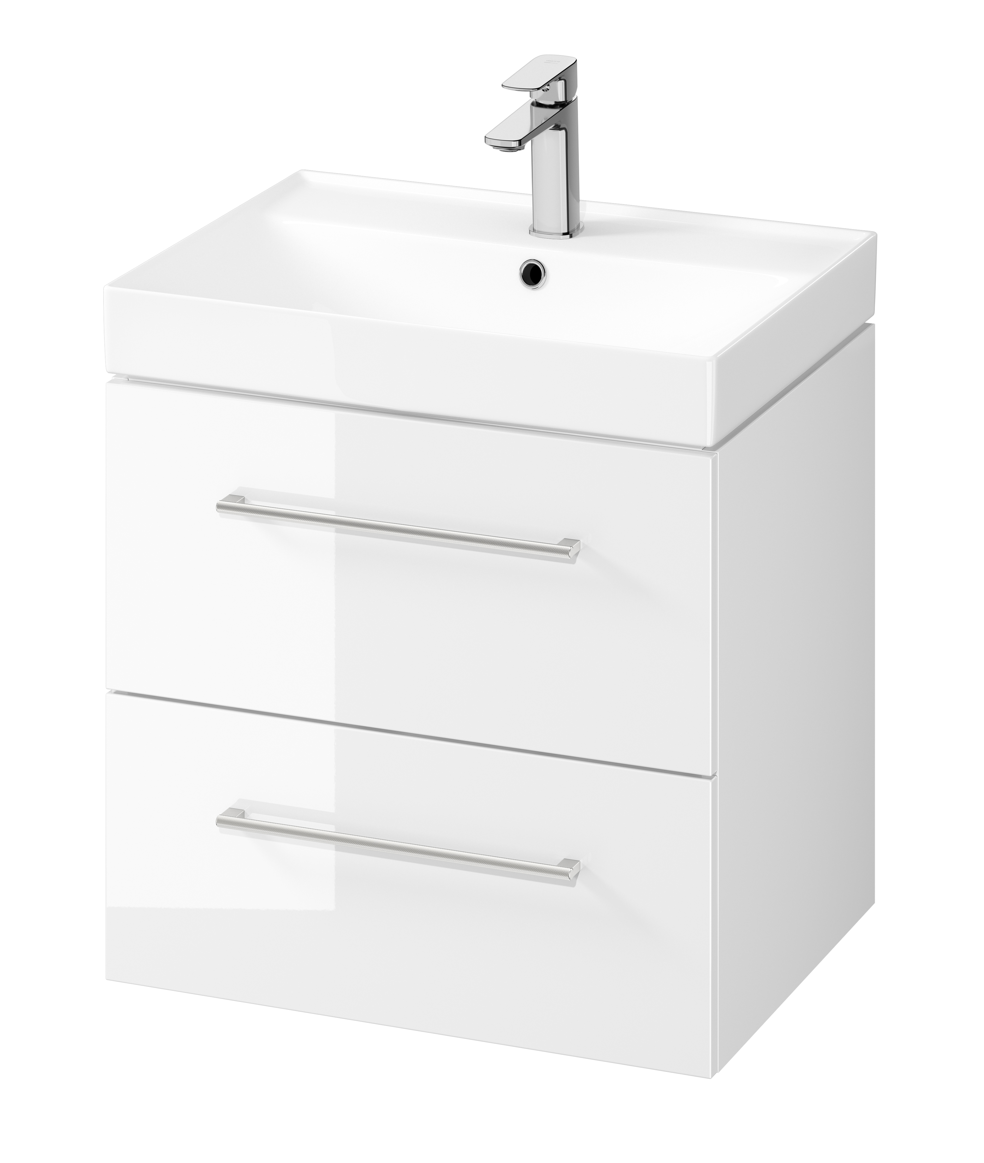 Cersanit Larga SET B661 umywalka 60x46 cm z szafką wiszącą biała S801-439