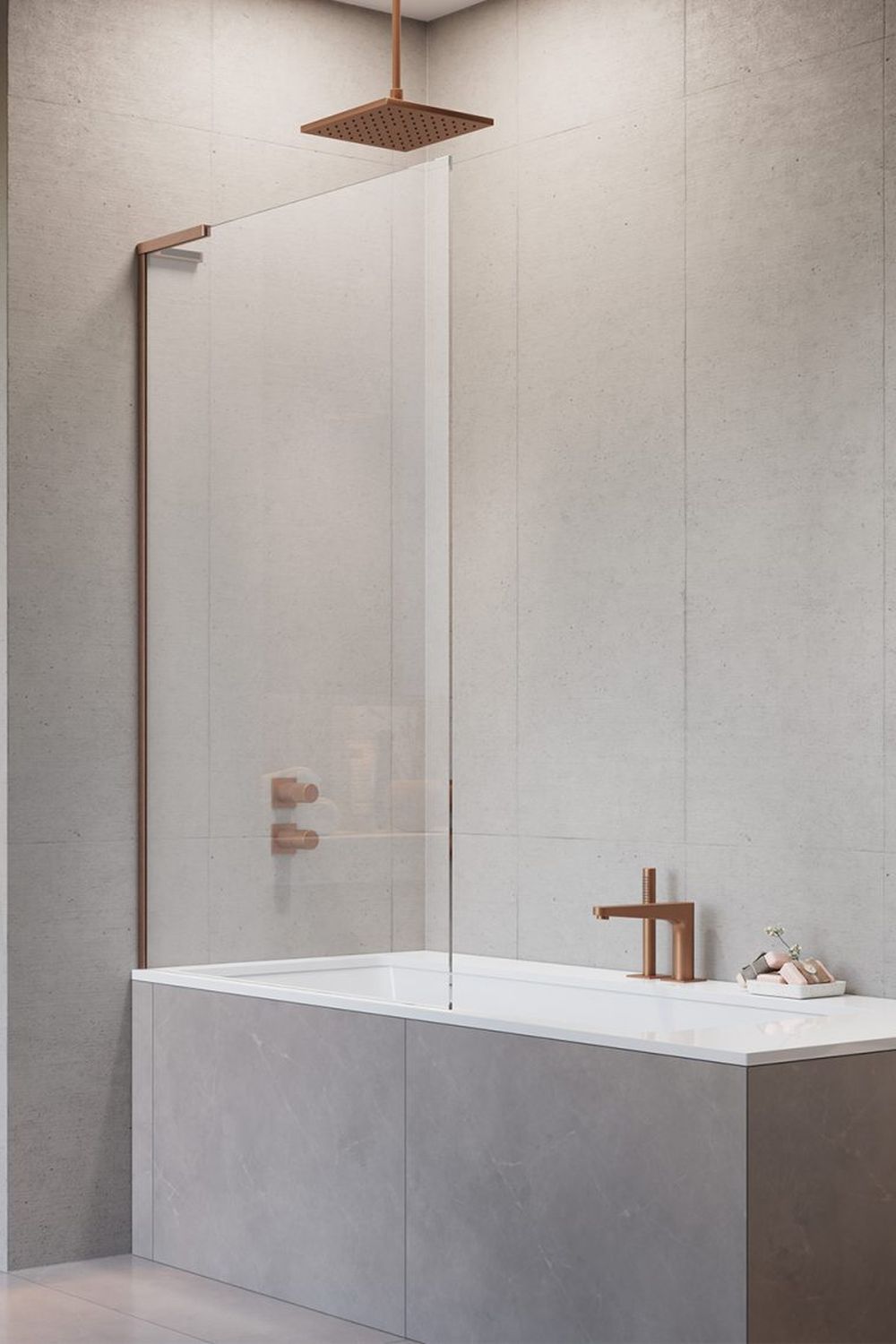 Radaway Modo SL Brushed Copper PNJ II parawan nawannowy 90 cm prawy brushed copper/szkło przezroczyste 10316090-93-01R