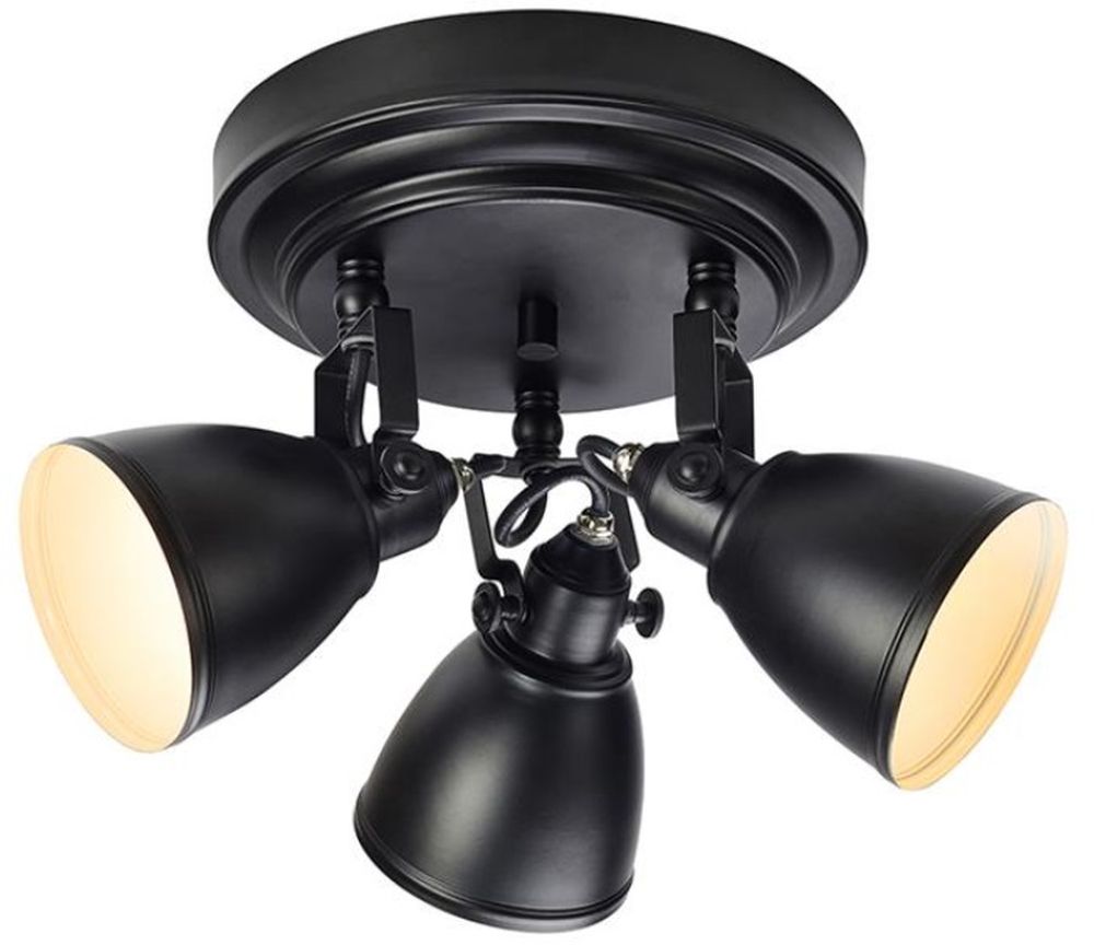 Markslöjd Fjällbacka lampa podsufitowa 3x20W czarna 108081