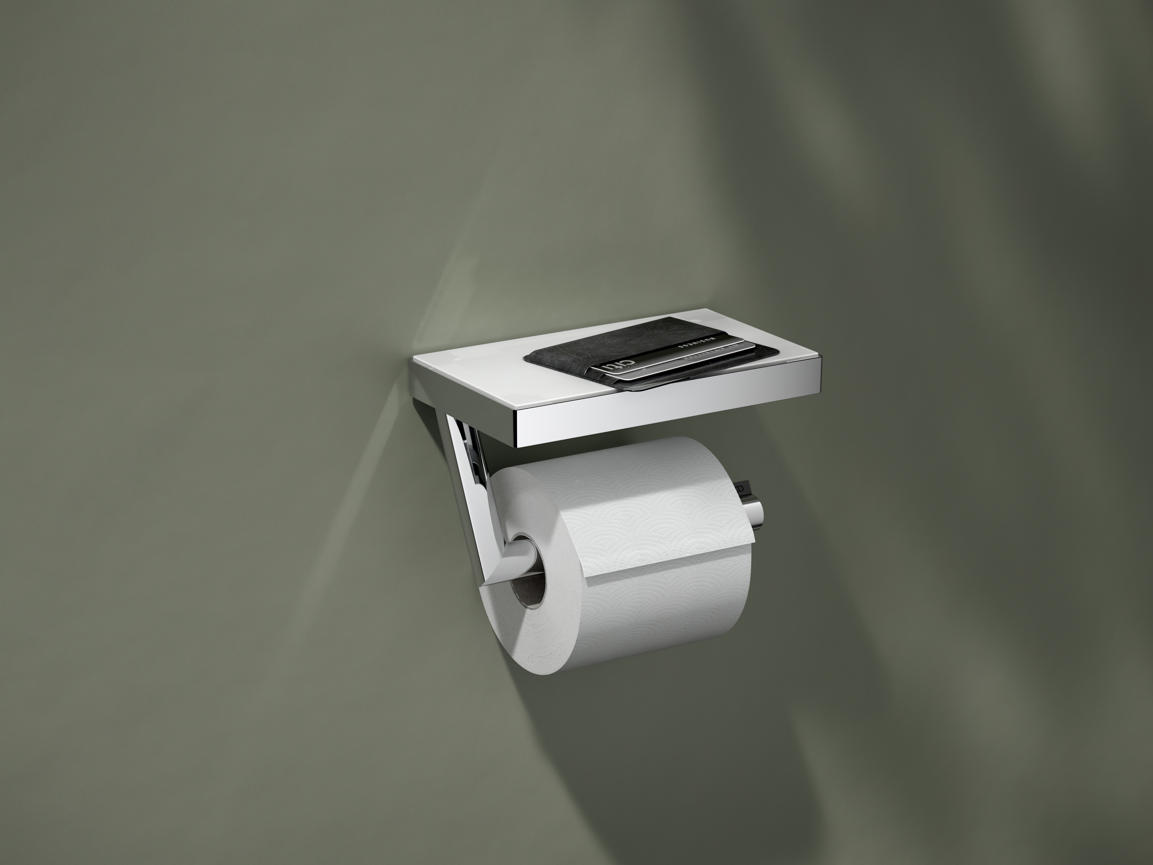 Keuco Reva uchwyt na papier toaletowy z półką chrom 12873019000 - Wysyłka w 24h