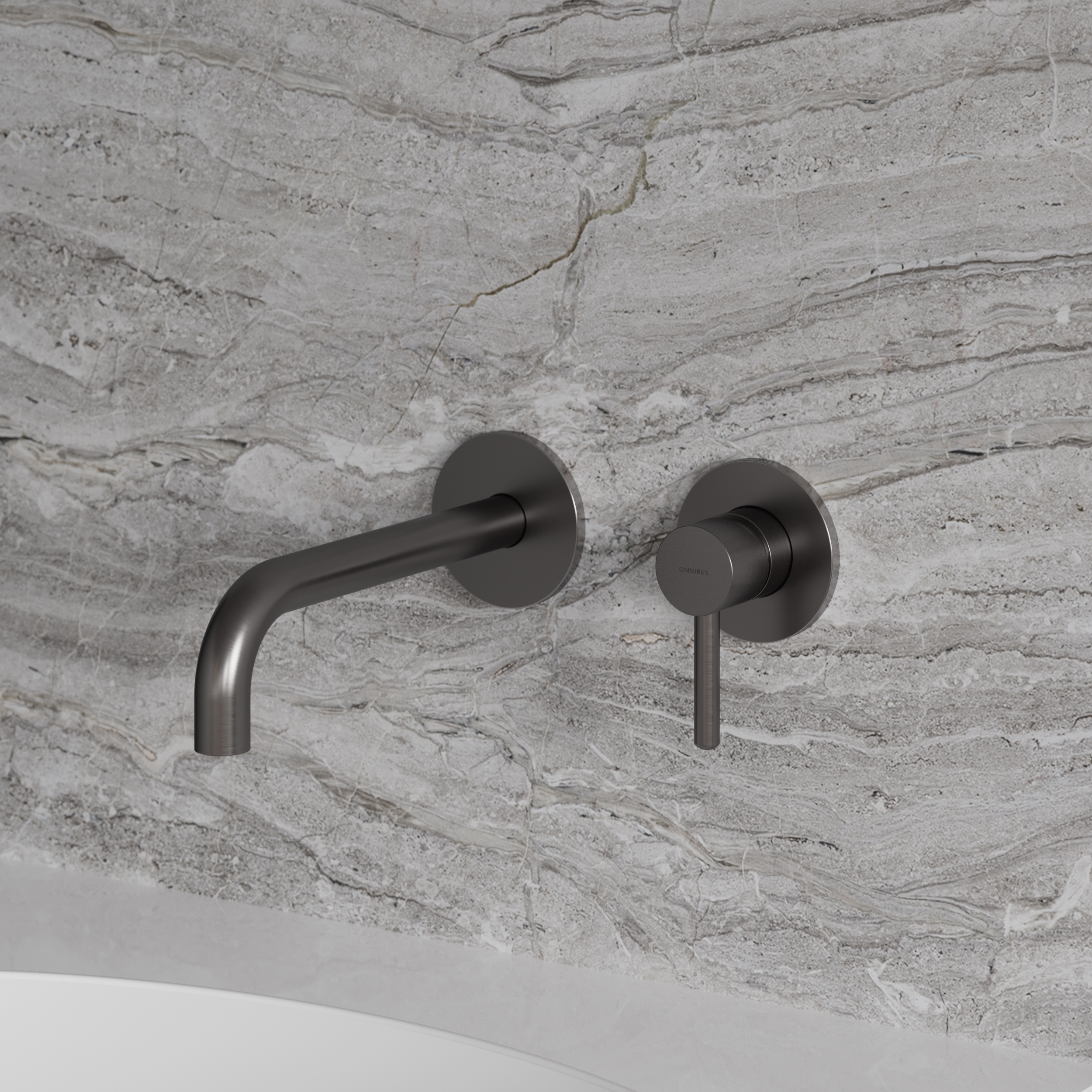 Omnires Y bateria umywalkowa podtynkowa grafit Y1215HLGR - Wysyłka w 24h