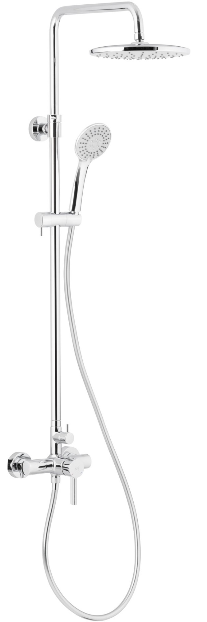 KFA Armatura Moza zestaw prysznicowy ścienny z deszczownicą chrom 5036-910-00