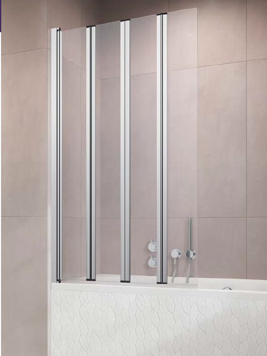 Radaway Eos PNW4 parawan nawannowy 86 cm chrom/szkło przezroczyste 1205401-101