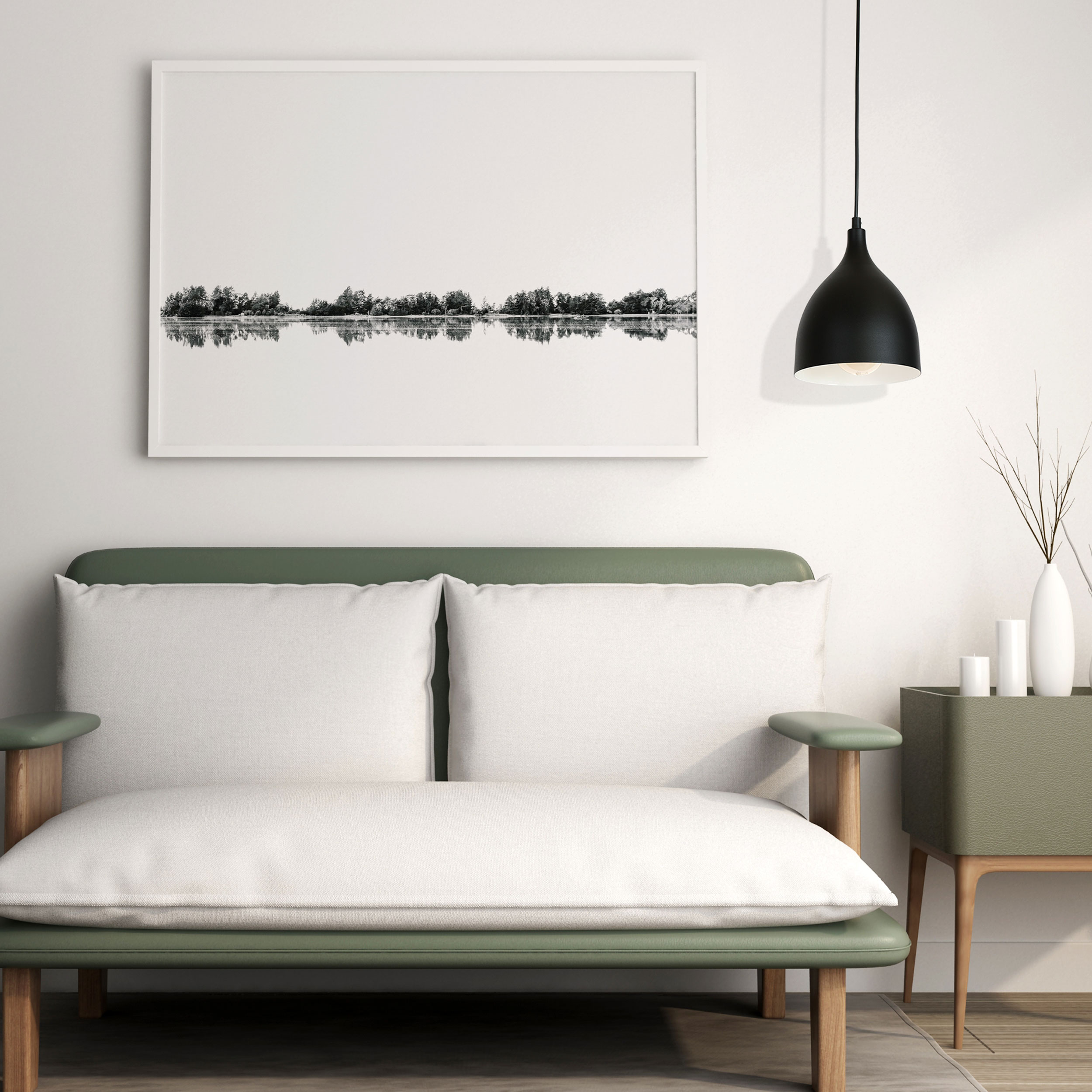 Luminex Noak lampa wisząca 1x60W czarny/biały 6221