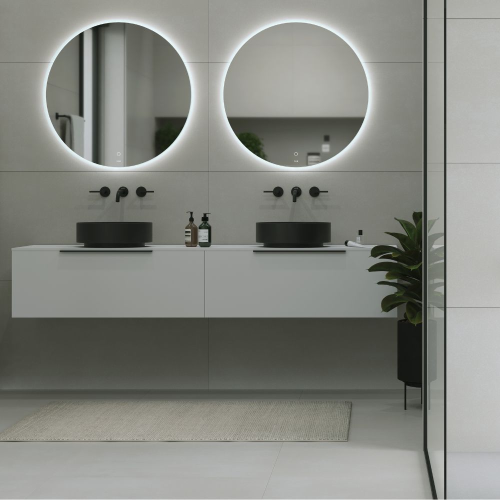 Kludi Resa R umywalka z korkiem 40x40 cm okrągła nablatowa czarny mat 58CW1039 - Wysyłka w 24h