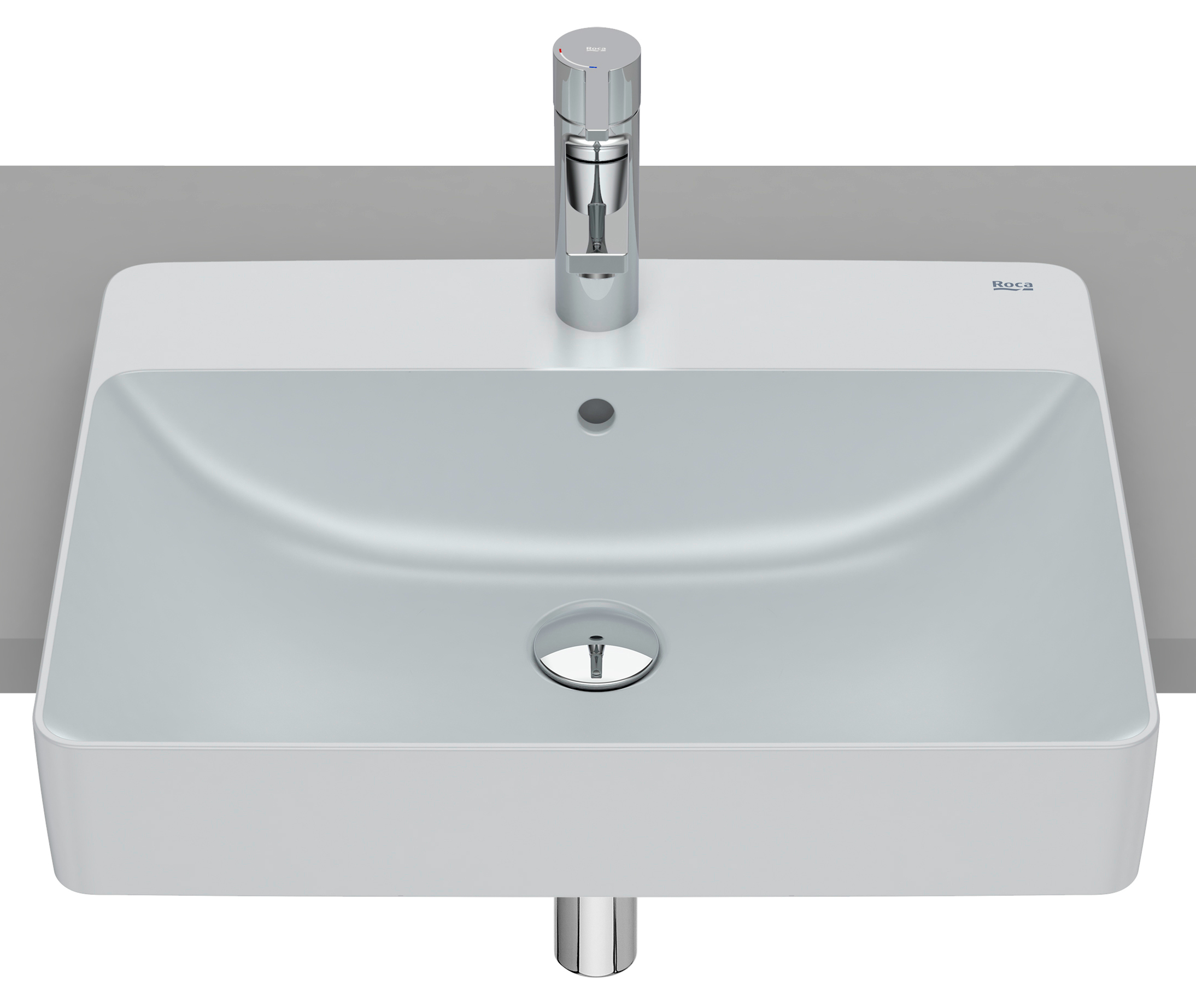 Roca Inspira umywalka 55x42 cm prostokątna wpuszczana A32753S630