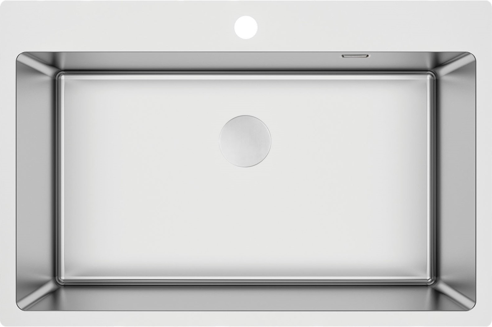 Deante Olfato zlewozmywak stalowy z syfonem 76x50,5 cm stal ZPO_010C - Wysyłka w 24h