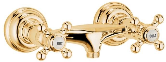 Kludi 1926 bateria prysznicowa ścienna pozłacana 516104520