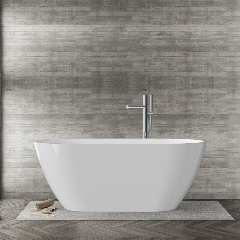 LaVita Irun wanna wolnostojąca 160x73 cm owalna biała