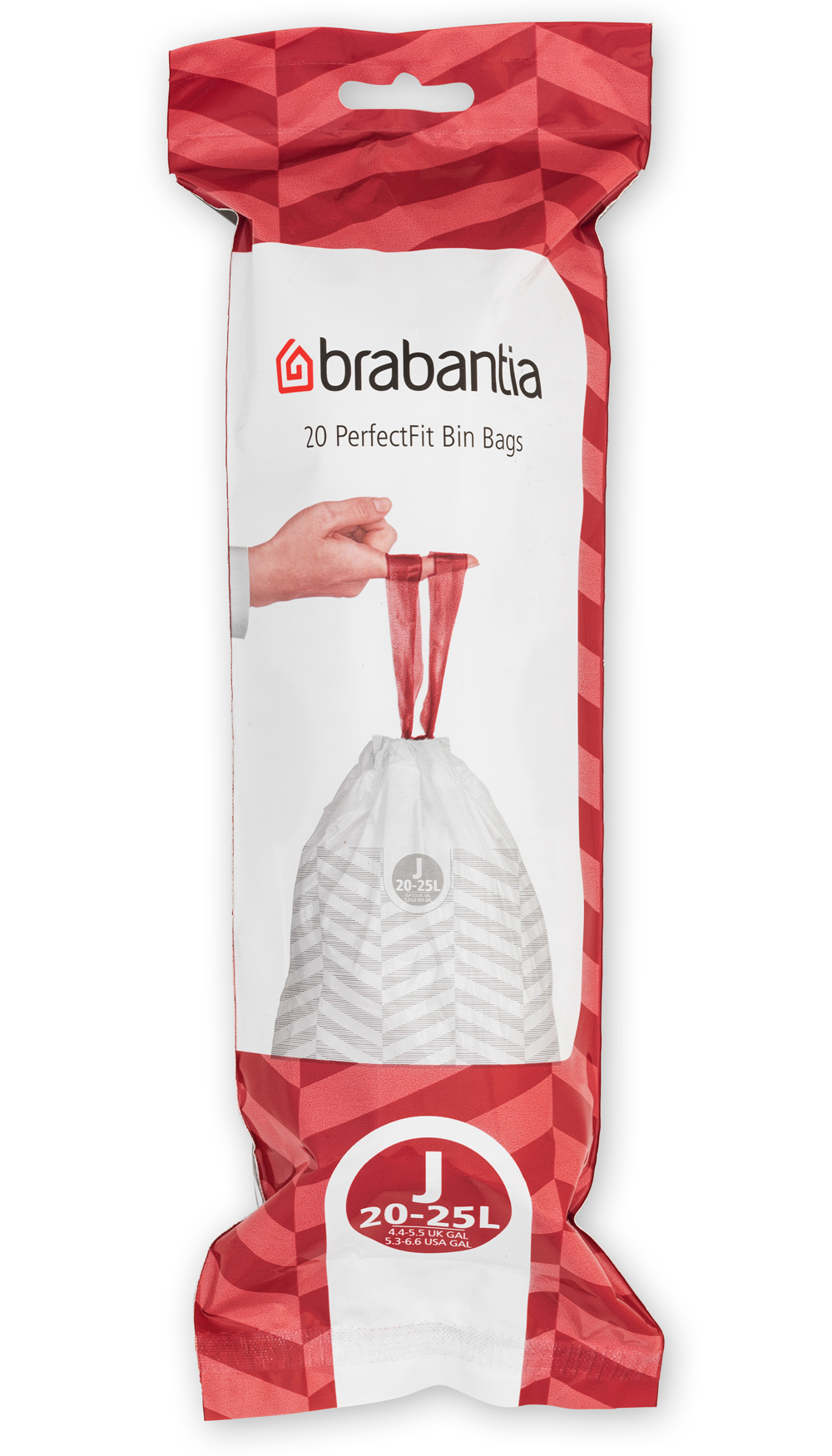 Brabantia PerfectFit worki na śmieci 25 l (20 szt) biały 115585 - Wysyłka w 24h