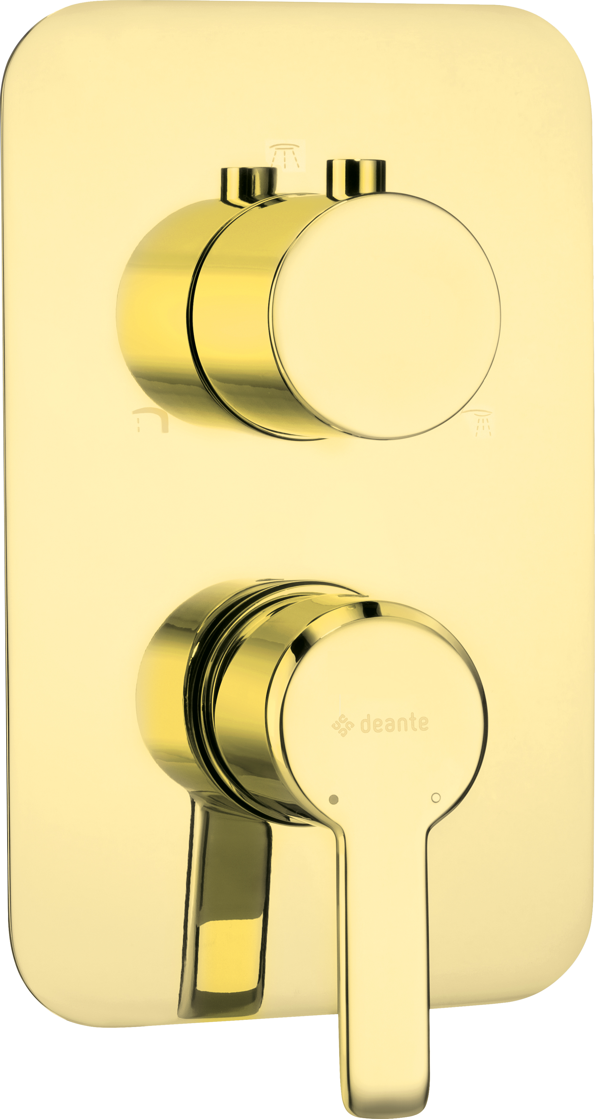 Deante Arnika bateria wannowo-prysznicowa podtynkowa złoty połysk BXYZQAM - Wysyłka w 24h