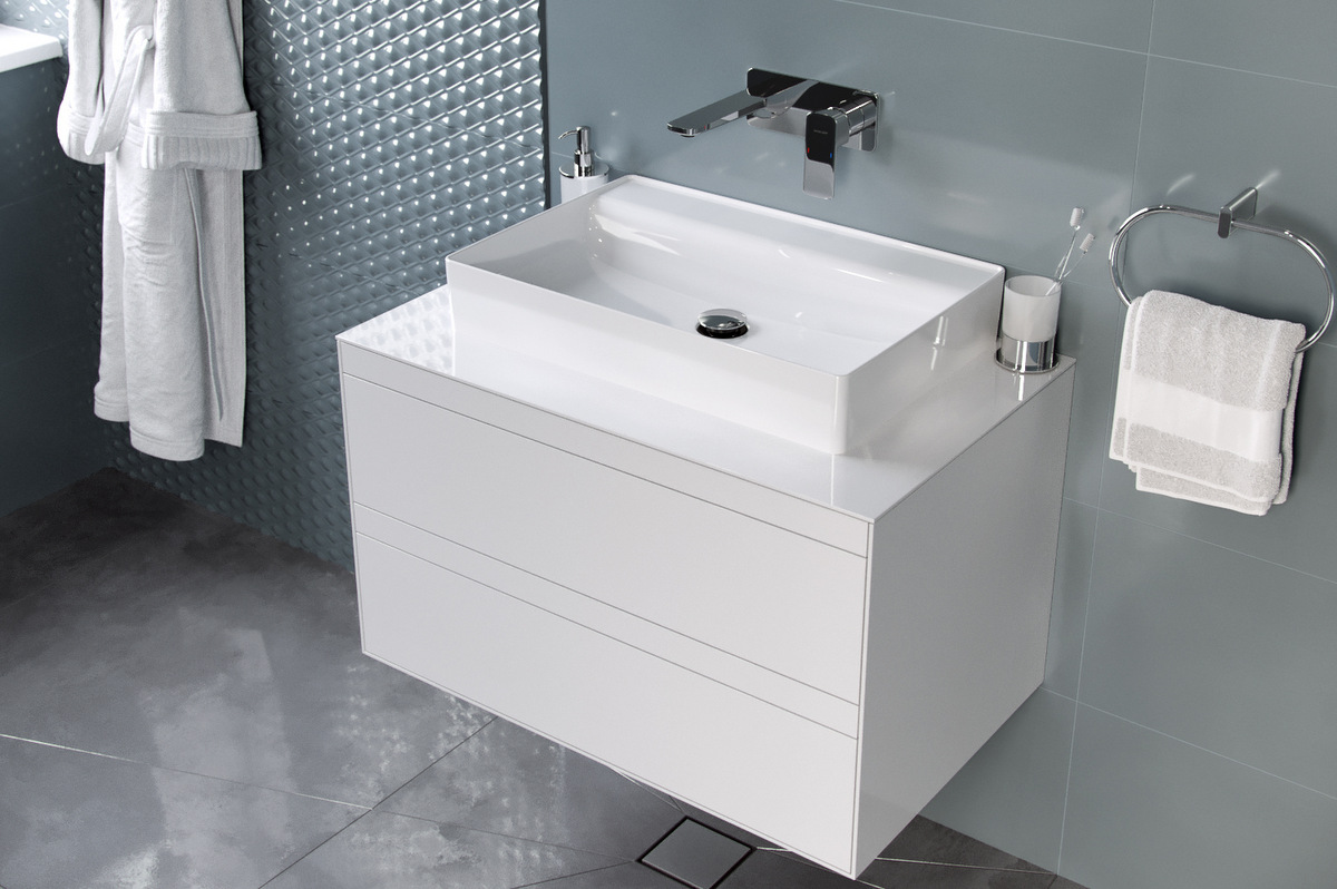 Excellent Rima 2.0 umywalka 60x40 cm nablatowa prostokątna biała CEEX.4902.600.WH - Wysyłka w 24h