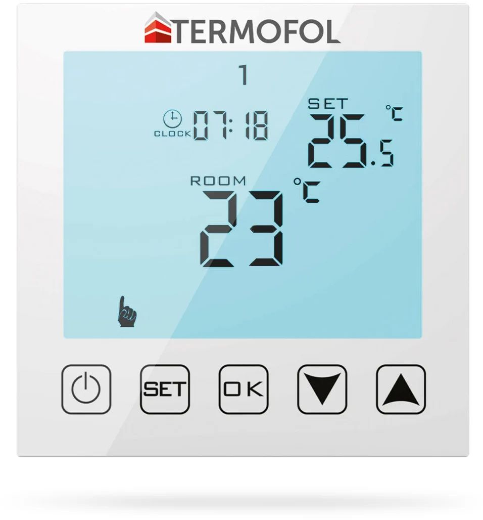 Termofol TF-H termoregulator podtynkowy biały TF-H1WHITE