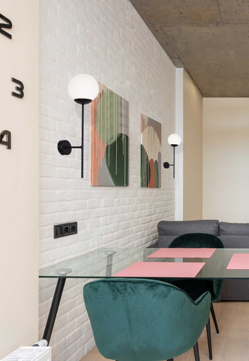 Kaja Savoy kinkiet 1x40 W biały-czarny K-4926