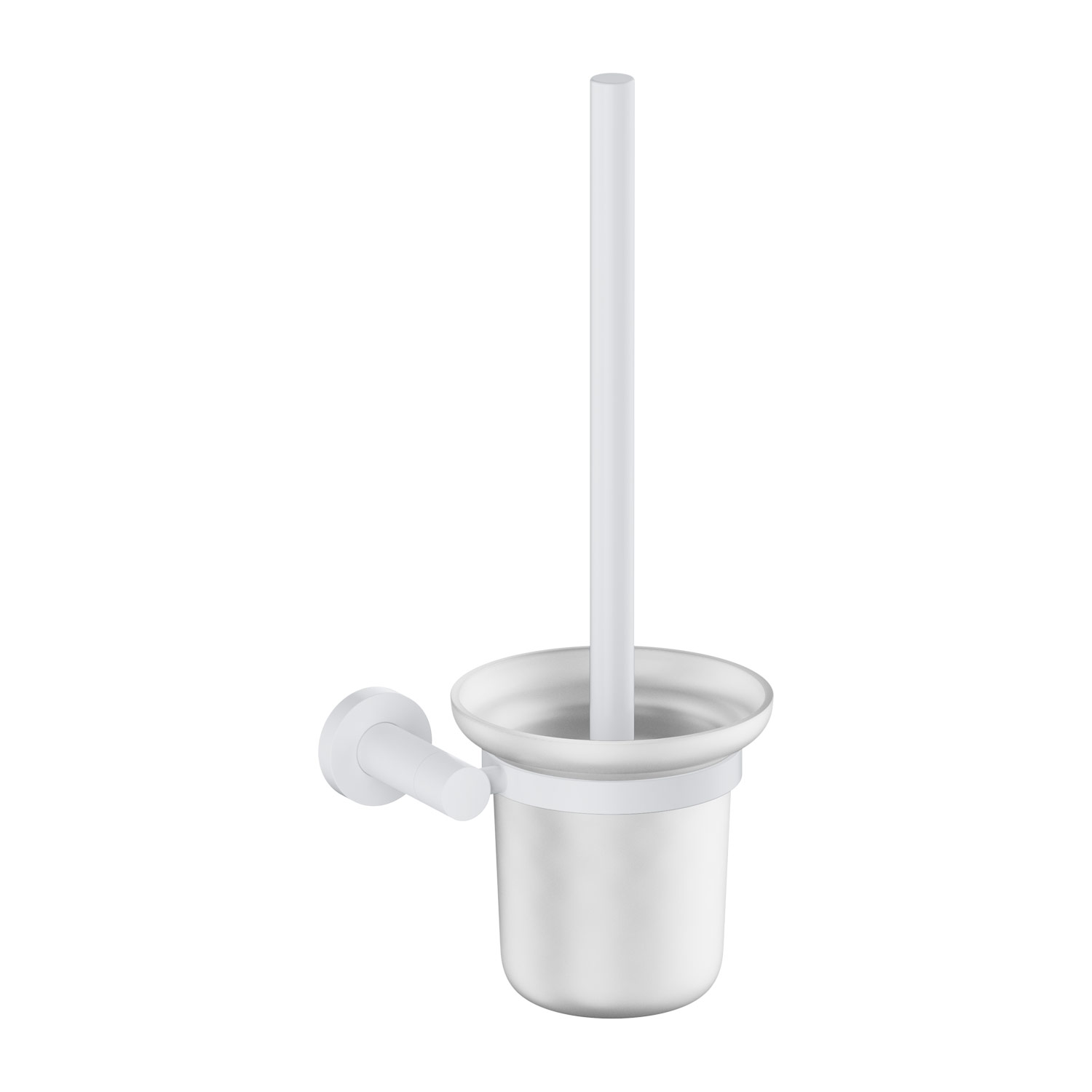 Omnires Modern Project szczotka toaletowa biały mat MP60620WM