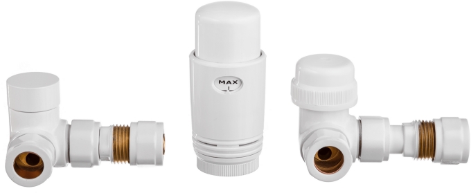 Invena PROV zestaw termostatyczny osiowy biały połysk CD-25-B15 - Wysyłka w 24h