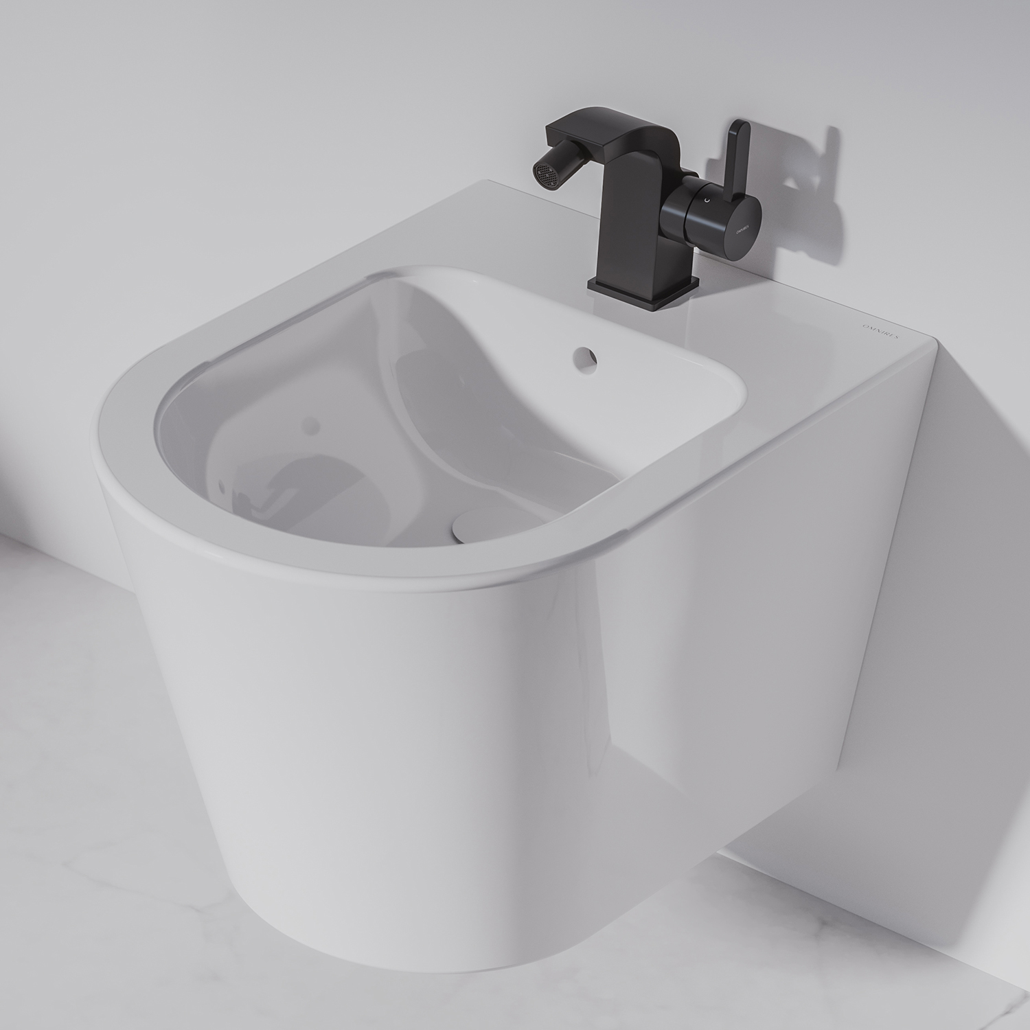 Omnires Tampa bidet wiszący biały TAMPABIBP - Wysyłka w 24h