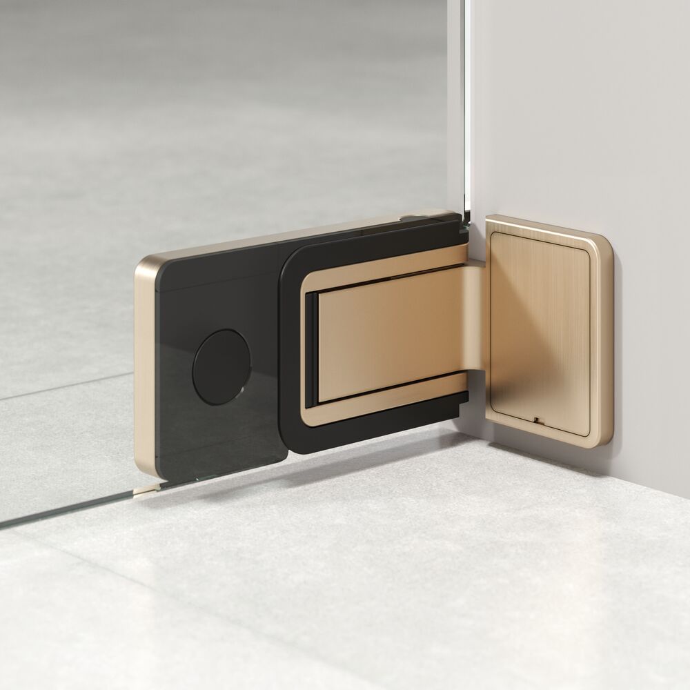 Sealskin Pure drzwi prysznicowe 100 cm uchylne złoty szczotkowany/szkło przezroczyste PU141006495100