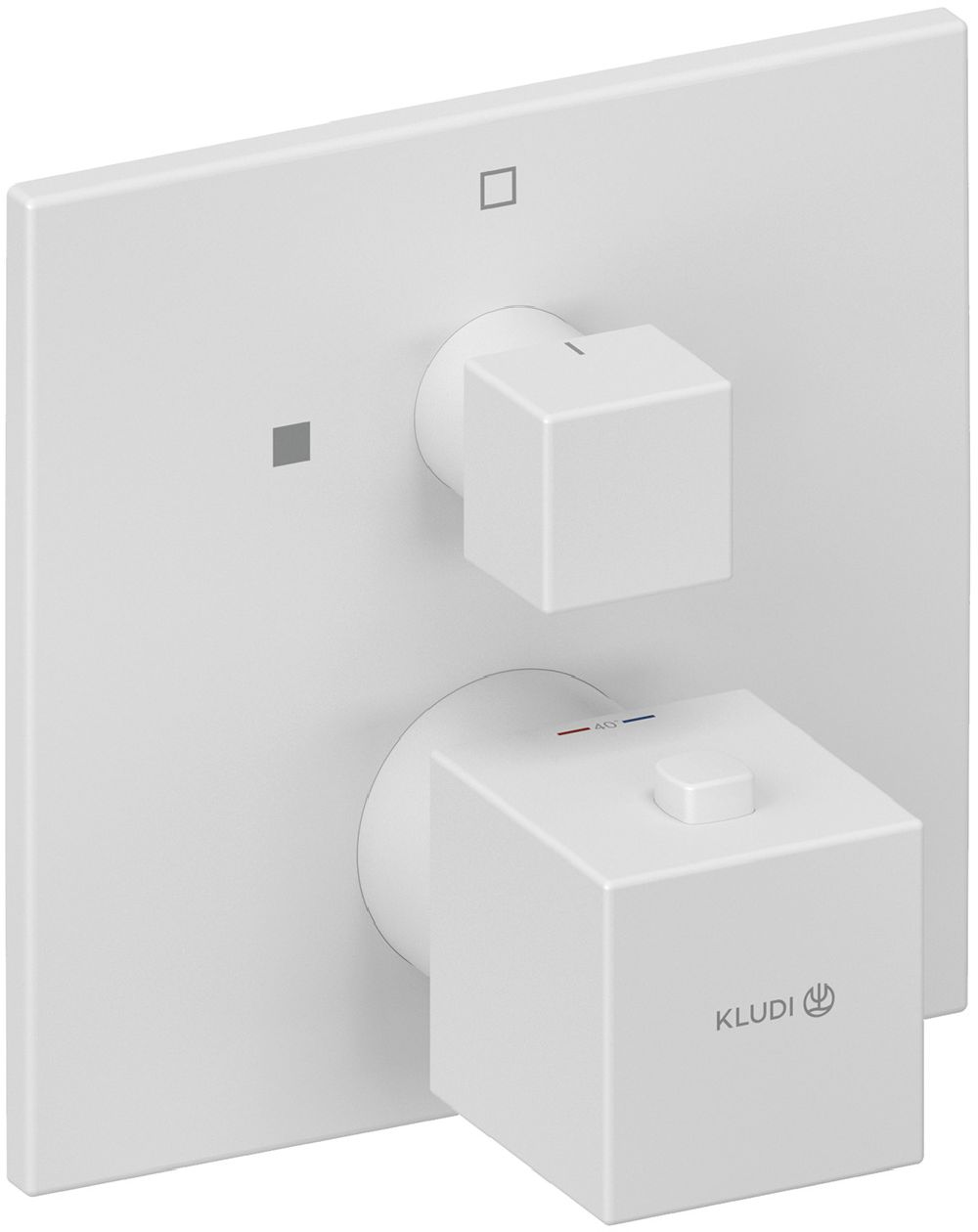 Kludi Decus bateria prysznicowa podtynkowa termostatyczna biała 548855375