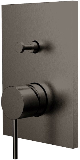 Herzbach Design iX PVD bateria wannowo-prysznicowa podtynkowa czarny 21.130305.2.40