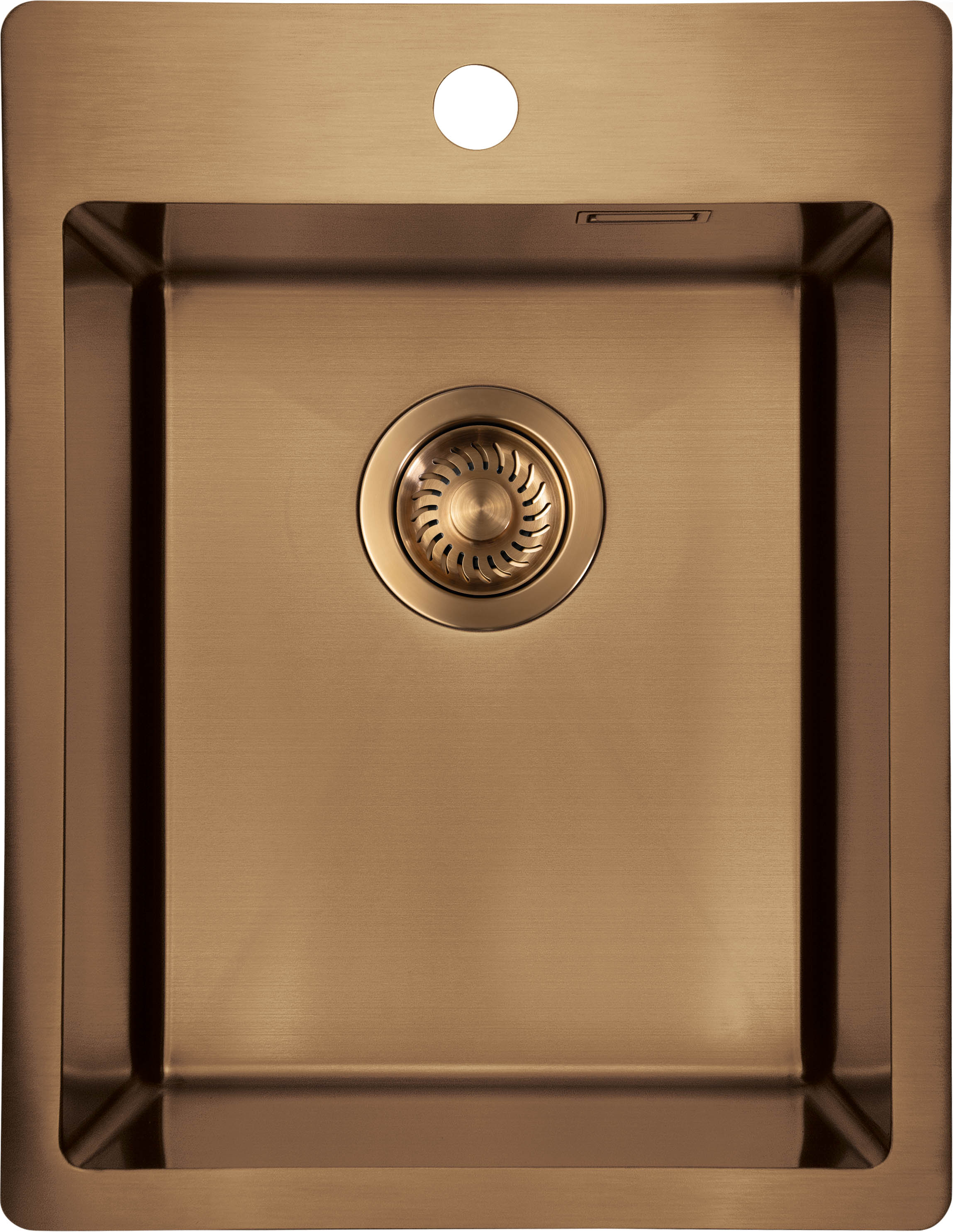 Deante Olfato zlewozmywak stalowy 50,5x39 cm brąz szczotkowany ZPO_C10E - Wysyłka w 24h