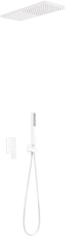 Tres Loft Colors zestaw prysznicowy podtynkowy z deszczownicą biały mat 200.180.05.BM