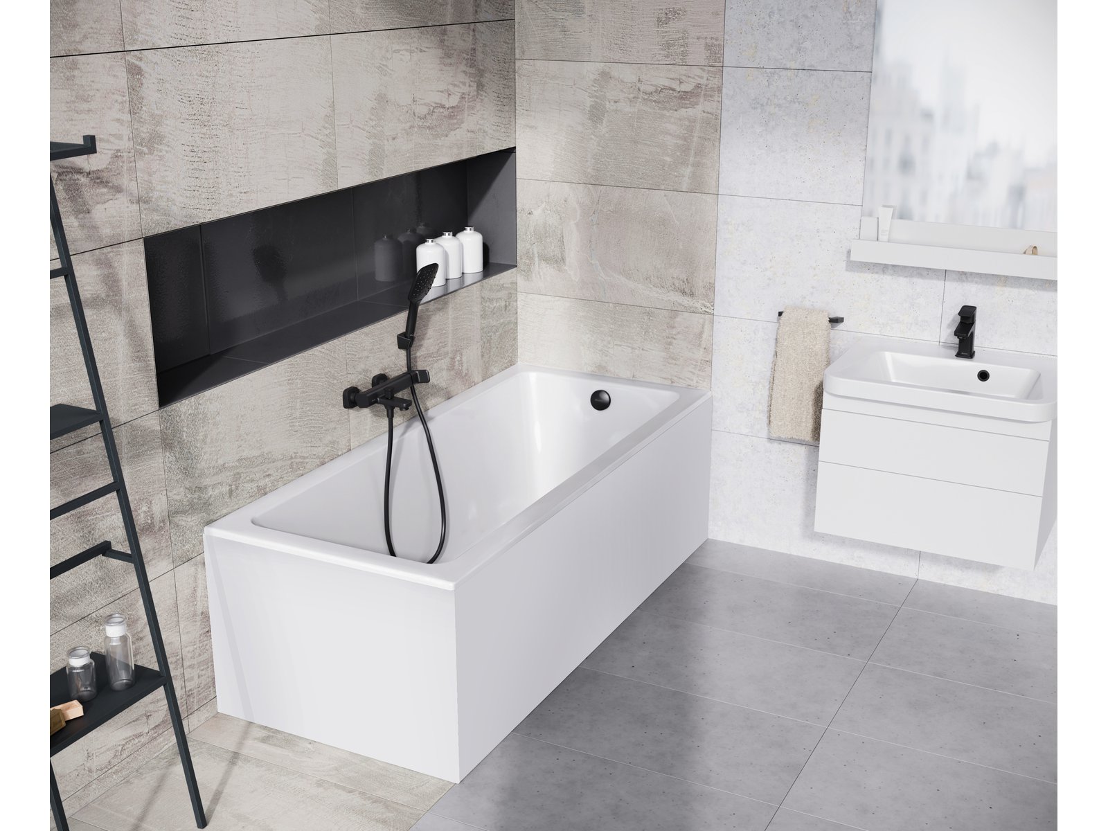 Ravak 10° wanna prostokątna 170x75 cm biała CA71300000