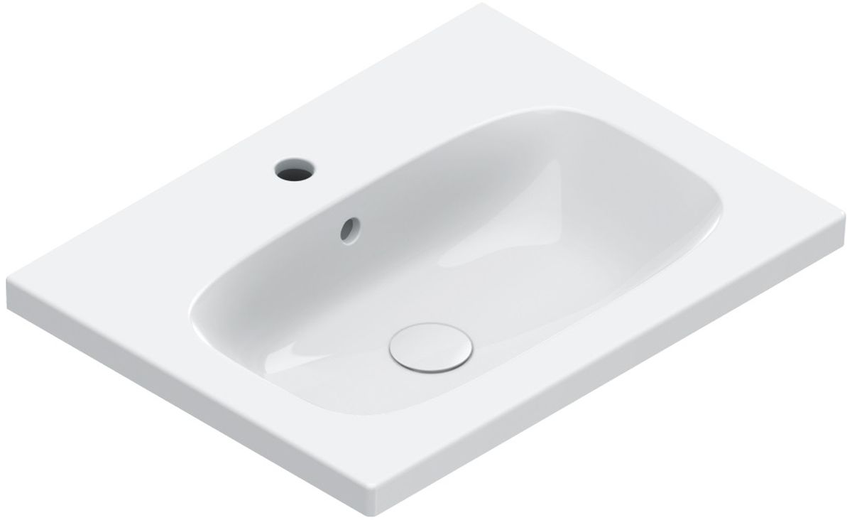 Catalano Alvea umywalka 60x46 cm prostokątna ścienna-meblowa biała 0620601001