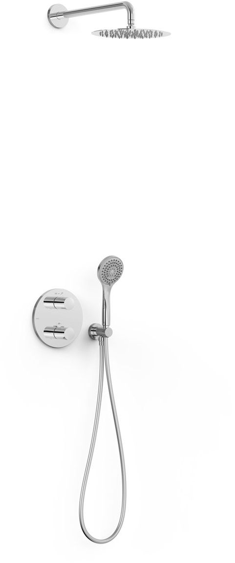 Tres Therm-Box zestaw prysznicowy podtynkowy termostatyczny z deszczownicą chrom 20425004