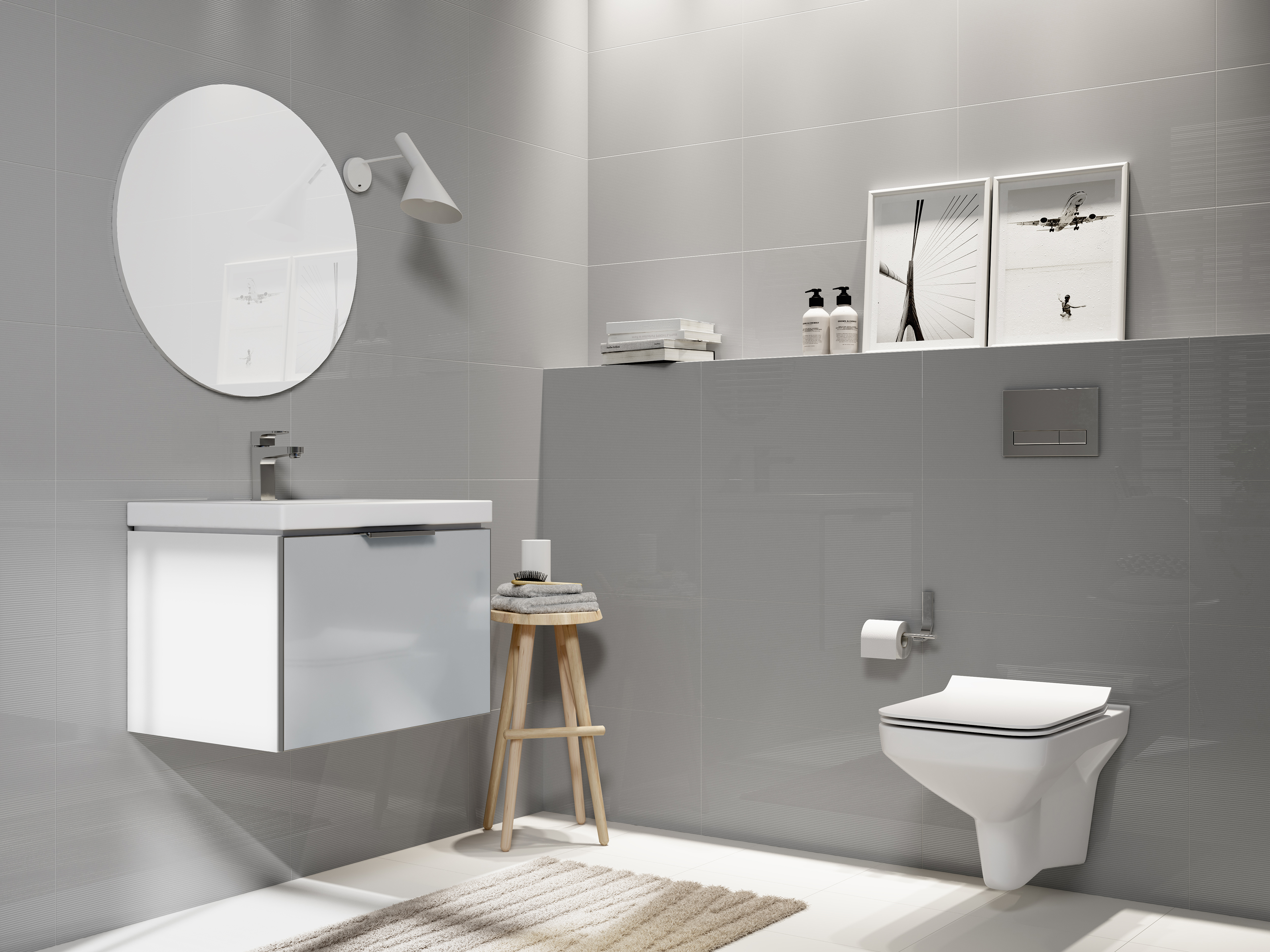 Cersanit Como umywalka 60x45 cm meblowa prostokątna biała EcoBox K32-003-ECO