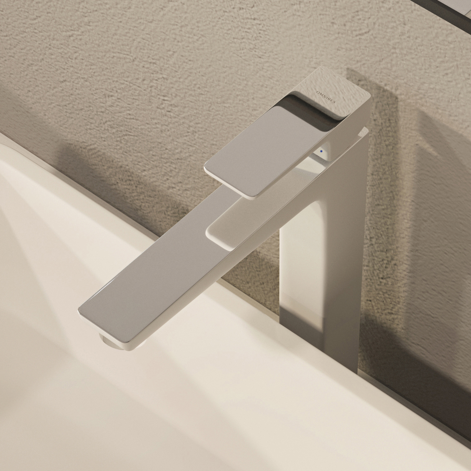 Omnires Parma bateria umywalkowa wysoka chrom/biały PM7412CRB - Wysyłka w 24h