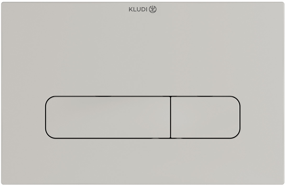 Kludi Unifix przycisk spłukujący do WC jasny szary mat 30PP01O2